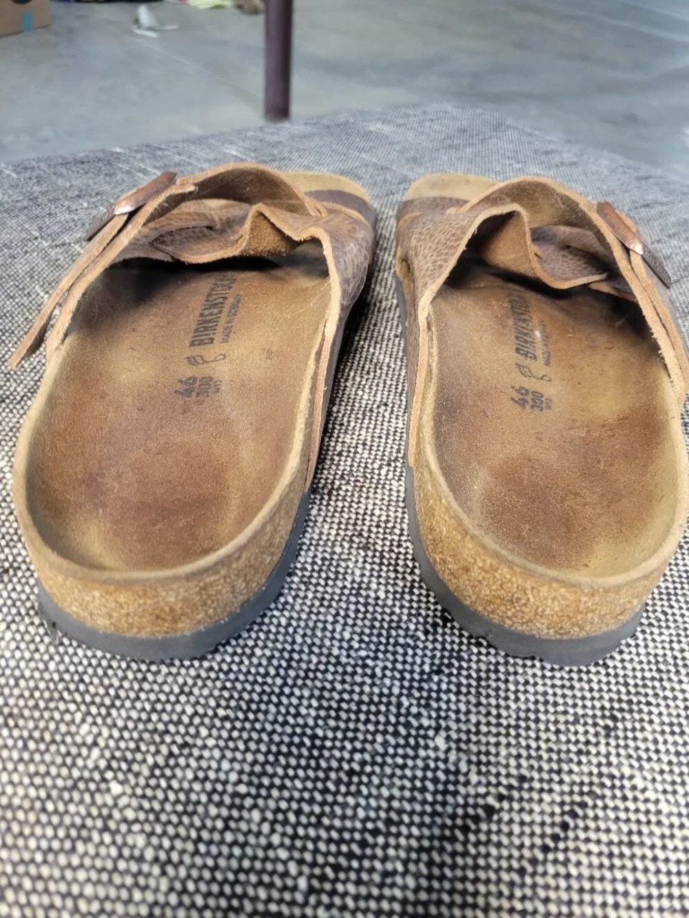 Birkenstock Brown Leather Strappy Sandals Men's 13/13.5 EU 46 Made in Germany